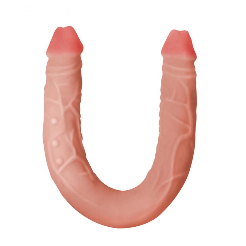 Podwójny penis dildo lesbijskie wyginane sex 47cm